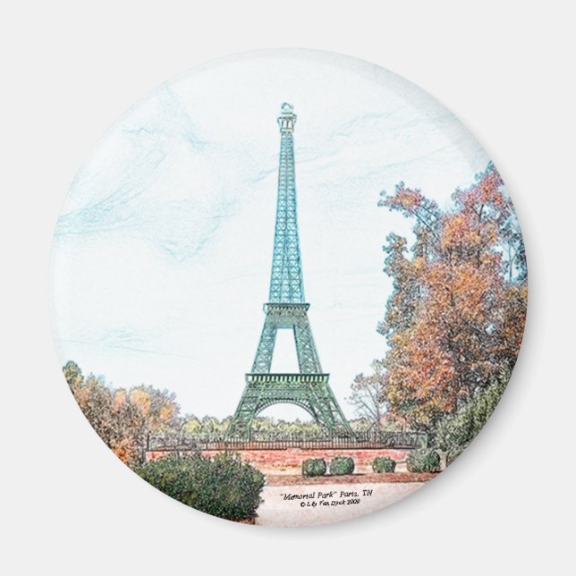Memorial Park Paris, TN Magnet (Vorne)