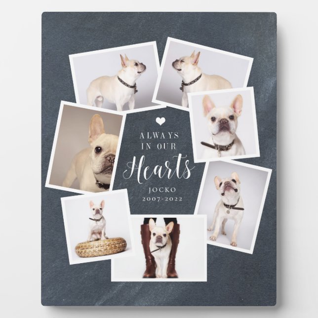 Memorial Personalisiert Multi Foto Collage Fotoplatte (Vorderseite)