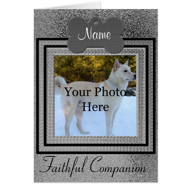 Mémorial personnalisé pour chien ou chat (Devant)