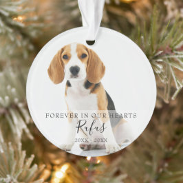 Memorial Pet Foto Dog Cat Weihnachten Ornament