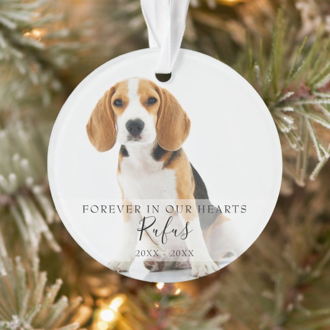 Memorial Pet Photo Chien Chat Noël (Arbre)
