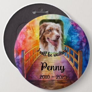 Memorial Pet Rainbow Bridge Button Button Foto