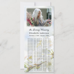 Memorial Photo Card Springtime in Glory Poem