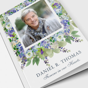Memorial Photo Sympathy Funeral Thank you Cartes