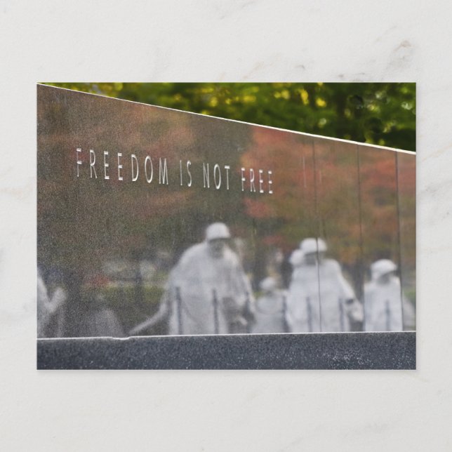 Memorial Postcard für Kriegsveteranen Postkarte (Vorderseite)