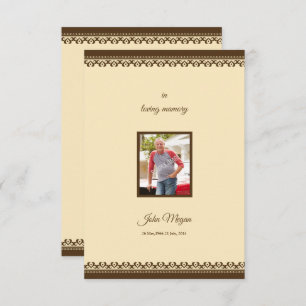 Memorial Programmkarte Einladung