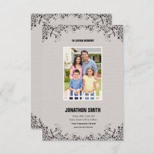 Memorial Programmkarte Einladung