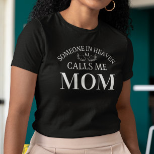Mémorial Quelqu'Un Au Ciel M'Appelle Maman T-shirt