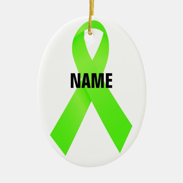 Memorial Ribbon zu Lymphomen Keramikornament (Vorne)