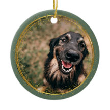 Memorial Sage and Gold Custom Foto Weihnachten