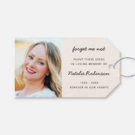 Memorial Seed Packs | Beerdigung Gnade Vergiss mic Geschenkanhänger