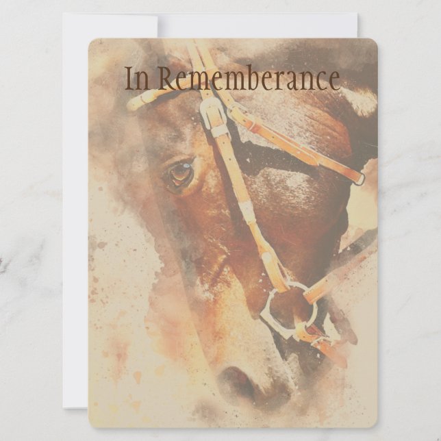 Memorial Service Klassisches Wassersportzentrum Ei Einladung (Vorderseite)