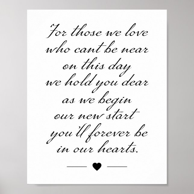 Memorial Sign Poster (Vorne)