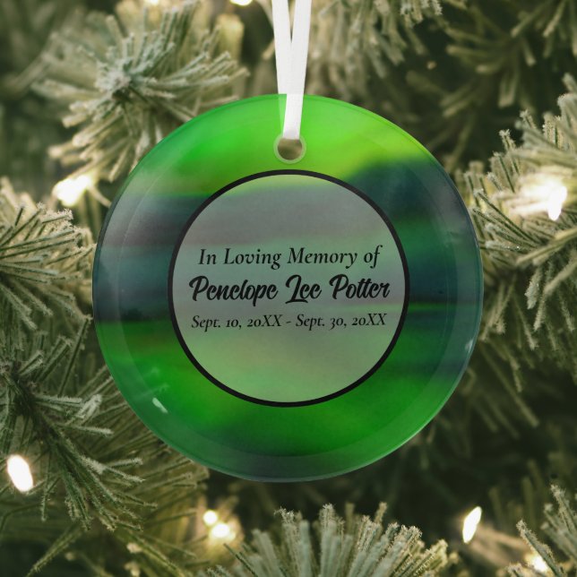 Memorial Suncatcher Ornament Aus Glas (InSitu)