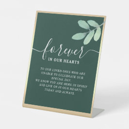 Memorial Table Pedestal Sign Sockelschild