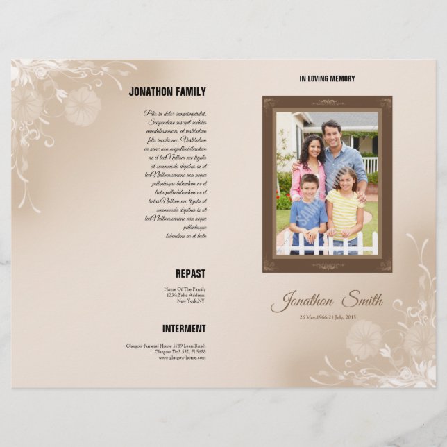 Memorial-Vorlage (Vorderseite)