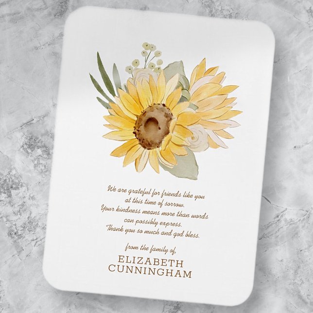 Memorial Wasserfarbe Sonnenblumen Foliage Botanica Magnet (Von Creator hochgeladen)