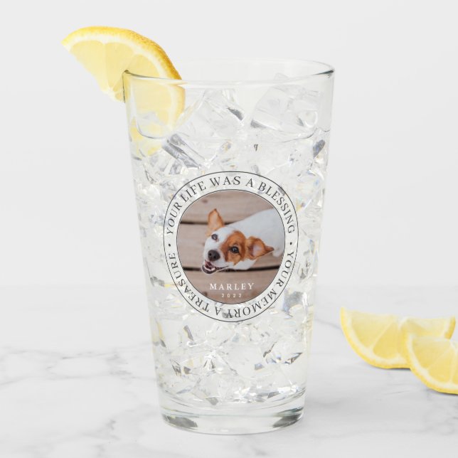 Memorial Your Life a Sessing Modernes Foto Glas (Vorderseite Ice)