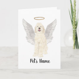 Memorial zum Cream White Doodle-Beileid Karte
