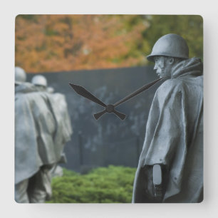 Memorial zum Koreakrieg Quadratische Wanduhr