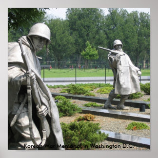 Memorial zum Krieg in Washington D.C. Poster
