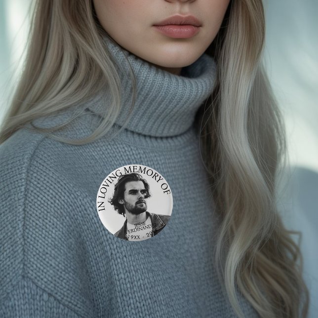 Memorial zum personalisierten Foto Button (Von Creator hochgeladen)