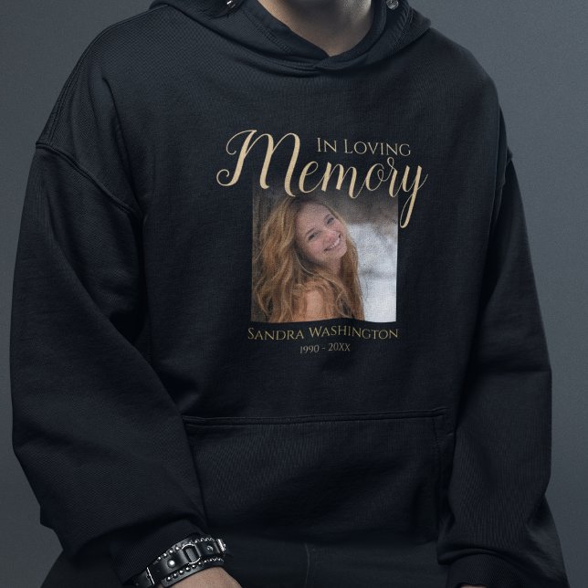 Memorial zum personalisierten Foto Hoodie (Von Creator hochgeladen)