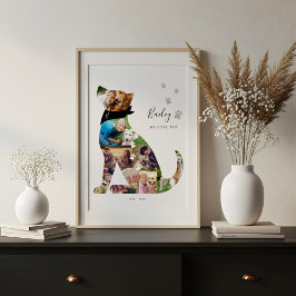 Memorial zum Thema "Love Memory Hund Foto Collage  Leinwanddruck