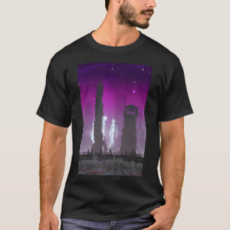 Memorials - Cyberpunk Future Ghost Town T-Shirt