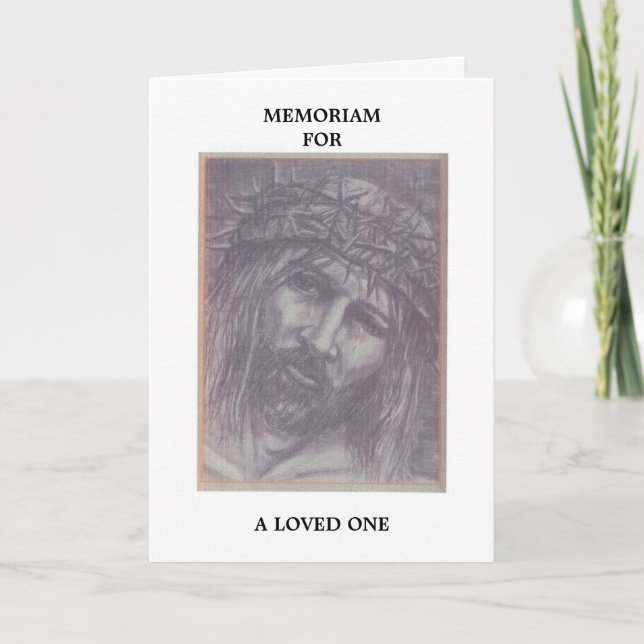Memoriam Card Karte (Vorderseite)