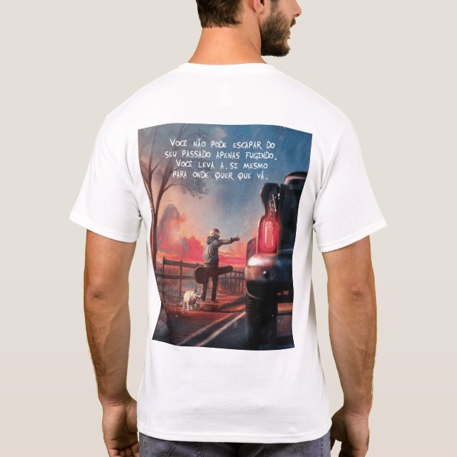 Memórias (Modelo II) T-Shirt (Rückseite)