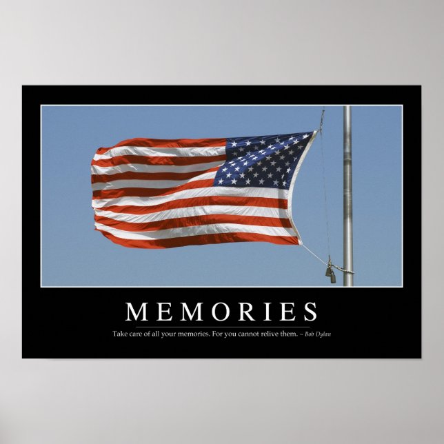Memories: Inspirational Quote 2 Poster (Vorne)