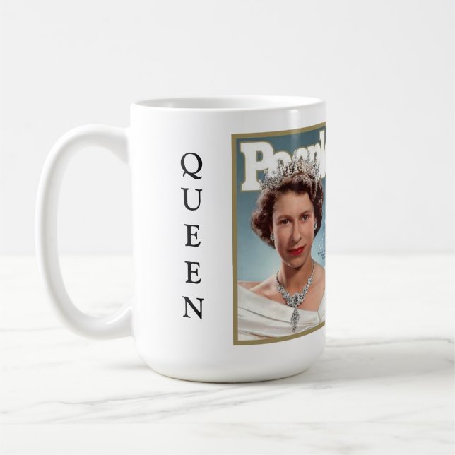MEMORISCHE QUEEN ELIZABETH II TASSE (Links)