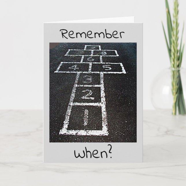 MEMORY IST DAS ERSTE, WENN DU 50 GEBST! KARTE (Vorderseite)