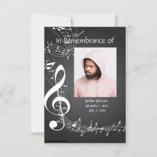Memoryservice lädt Musiknoten zu benutzerdefiniert Einladung