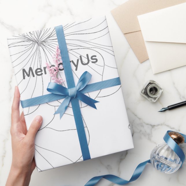 MemoryUs Geschenkpapier – Elegantes minimalistisch (Schenken)