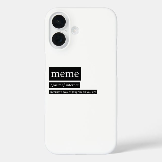 Memos - Aussprache und Definition-T - Shirt iPhone 16 Hülle (Rückseite)