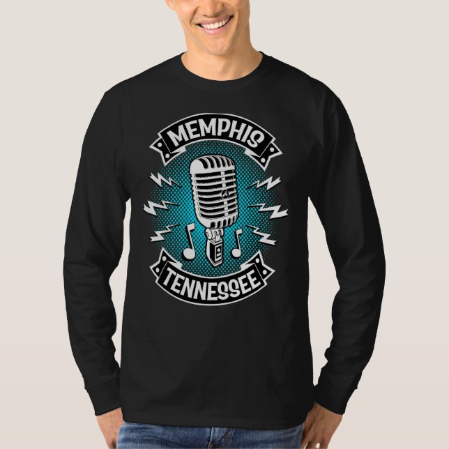 Memphis 50er Rockabilly Style Sock Rock and Rol T-Shirt (Vorderseite)