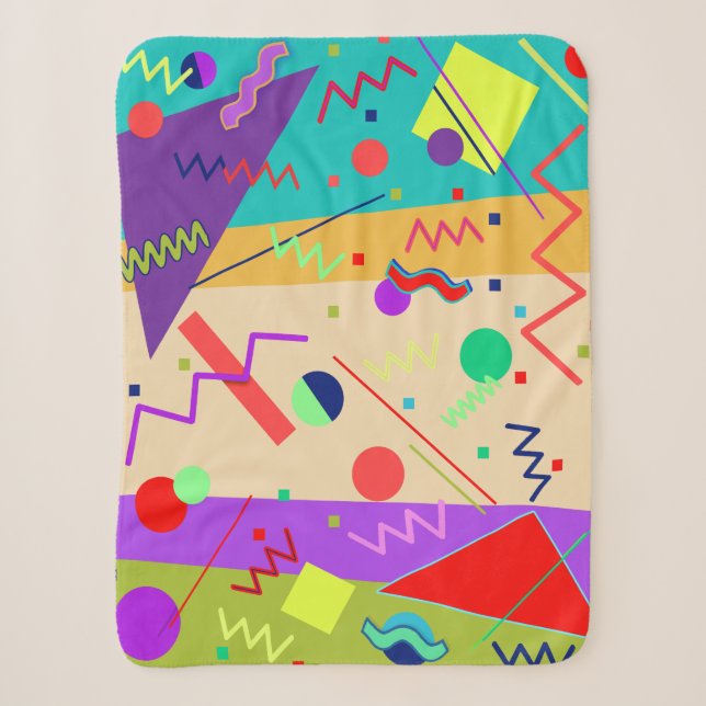 Memphis #56 Beach Party Sherpadecke (Vorderseite)