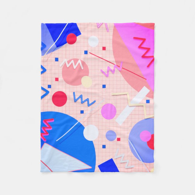 Memphis #82 Sangria Fleecedecke (Vorderseite)