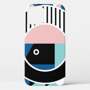 Memphis abstraktes Posterdesign. Geometrisches Ges Case-Mate iPhone Hülle