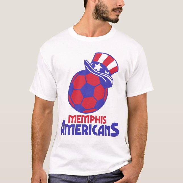 Memphis American MISL Retro T - Shirt Indoor Socce (Vorderseite)