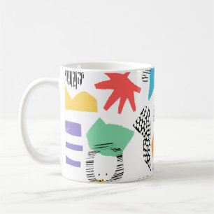Memphis Art: Grunge Surface Design Kaffeetasse