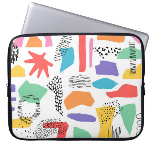 Memphis Art: Grunge Surface Design Laptopschutzhülle