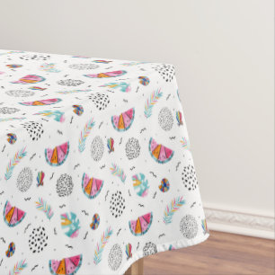 Memphis-Art-tropisches Sommer-Muster Tischdecke