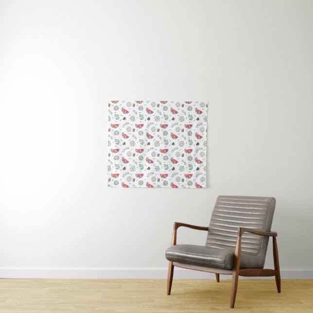 Memphis-Art-tropisches Sommer-Muster Wandteppich (Beispiel (Horizontal))