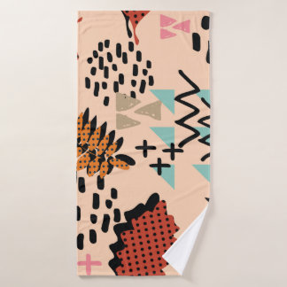 Memphis automne feuillage et feuilles avec géomet