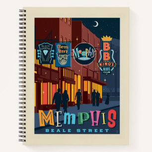Memphis Beale Street Neon Notizbuch