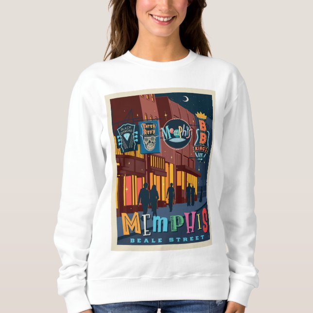Memphis | Beale Street Neon Sweatshirt (Vorderseite)