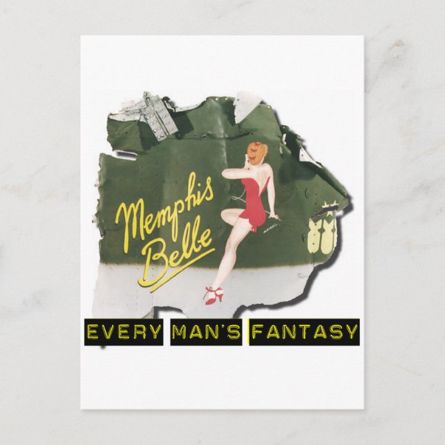Memphis Belle Button Up Postkarte (Vorderseite)